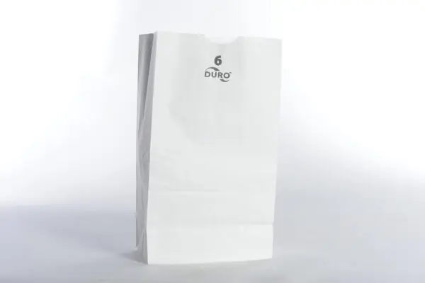 A white paper bag with the disney logo on it.