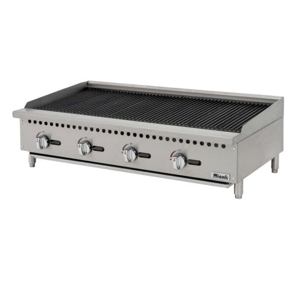 A grill that is sitting on top of a table.